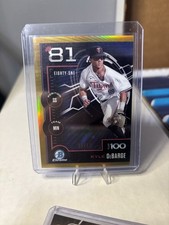 2025 Bowman Chrome Top 100 Gold /50 Kyle Debarge - Minnesota Twins - BTP-81