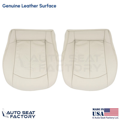 2003-2009 Fits Mercedes-Benz CLK Class Genuine Leather Bottom Seat Covers Stone