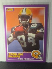 1989 Score Football Sterling Sharpe #333S RC Rookie Card Supplemental Set Card. rookie card picture