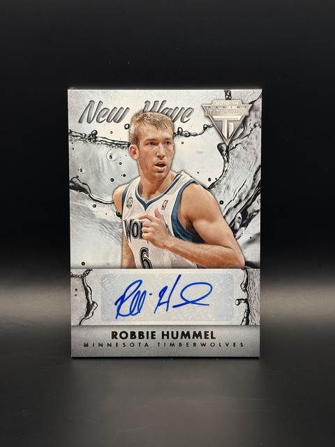 Robbie Hummel 2013-14 Panini Titanium New Wave Signatures #43 Auto Wolves