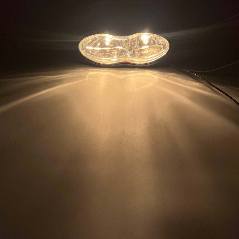 Chrome Dual Wave Headlight Headlamp For Harley Chopper Bobber Cafe Racer Custom