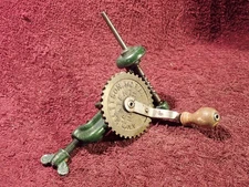 #3 ) VINTAGE HAND CRANK WEAVING BOBBIN WINDER MATTSON MORA SWEDEN SWEDISH