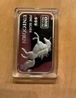 Unicorn 1 Troy Oz Pure .999 Silver Art Bar
