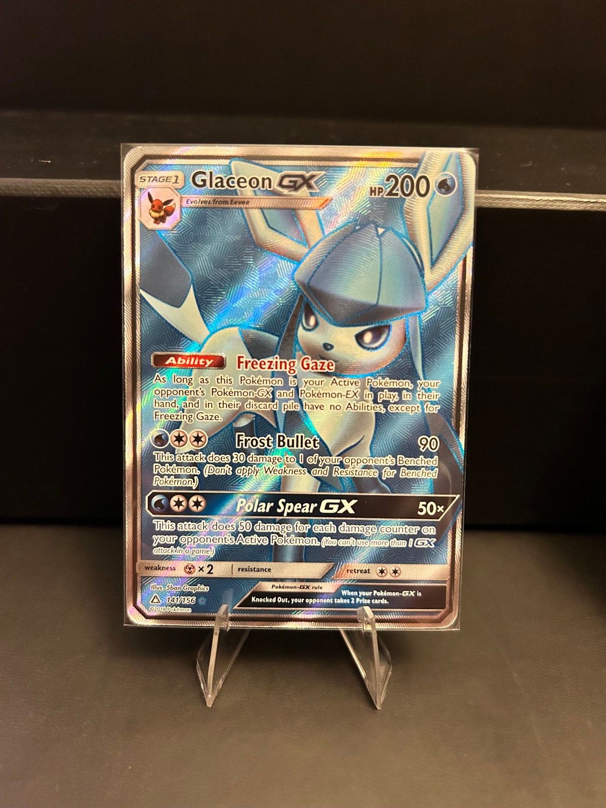 Glaceon GX 2018 Sun & Moon: Ultra Prism #141/156 Holo (Full Art) Price  Guide - Sports Card Investor