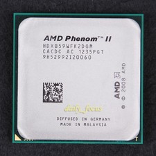 Phenom II X2 B59 3.4GHz HDXB59WFK2DGM CPU Processor 533MHz Socket AM3 1MB *