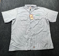 Red Kap Gray Short Sleeve Work Shirt XXL Button Front Uniform - NEW NWT