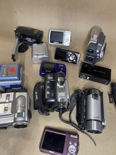 Canon Sony Nikon Kodak Jvc Ect Digital Cameras For Repair Untested Lot of 12
