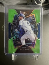 2022 Panini Select Cody Bellinger Premier Level Lime Green Prizm SP /99 Mint