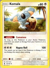 Pokemon SM - Guardians Rising Komala 114/145 NM