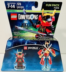 Lot of 3 Lego Dimensions Fun Packs: Ninjago, Chima & Simpsons- New