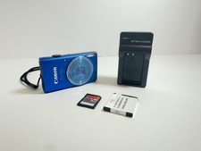 Canon PowerShot ELPH 115 IS 16MP Blue Battery, SD  Charger Blue - TESTED