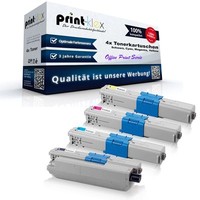 4X Jumbo Xxl Tonerkartuschen FüR Oki C-301-DN C-321-DN Tone Office Print