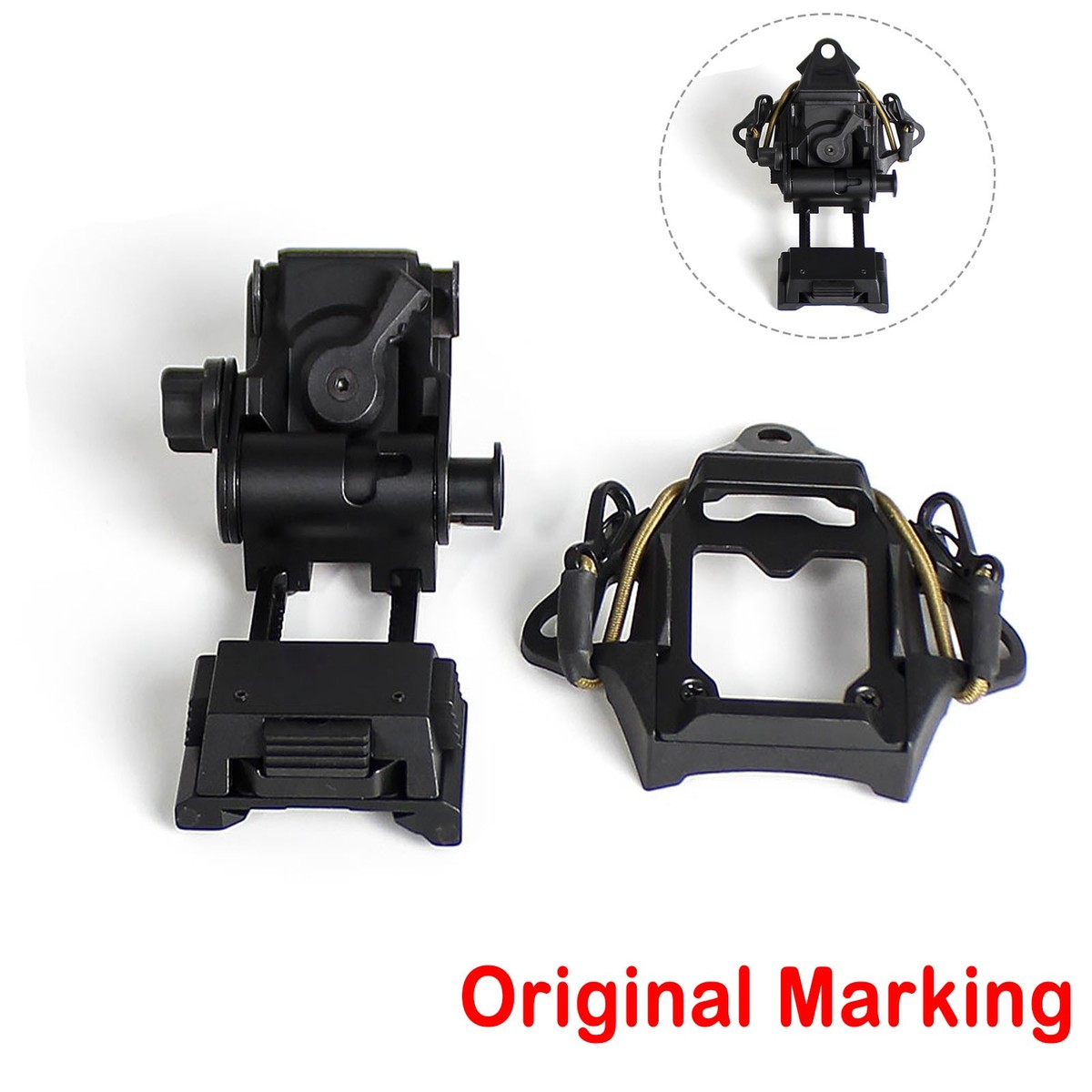 Metal L4G24 Helmet Mount / 3 Hole Skeleton Shroud NVG Mount For