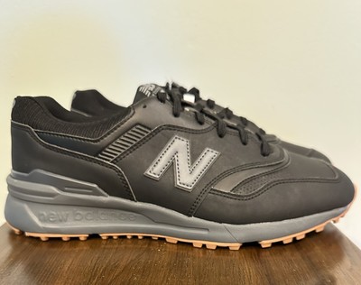New Balance 997 Golf Shoes Mens Size 11.5 WIDE 2E Black Grey Gum
