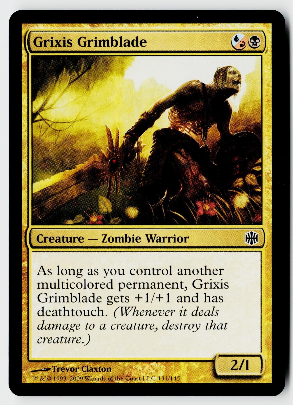 Grixis Grimblade 134 Common Alara Reborn Magic: The Gathering Lightly Played