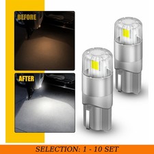 2-20 Auxito T10 194 W5w Led Map Light Bulb 6000k White No Dark Area Super Bright