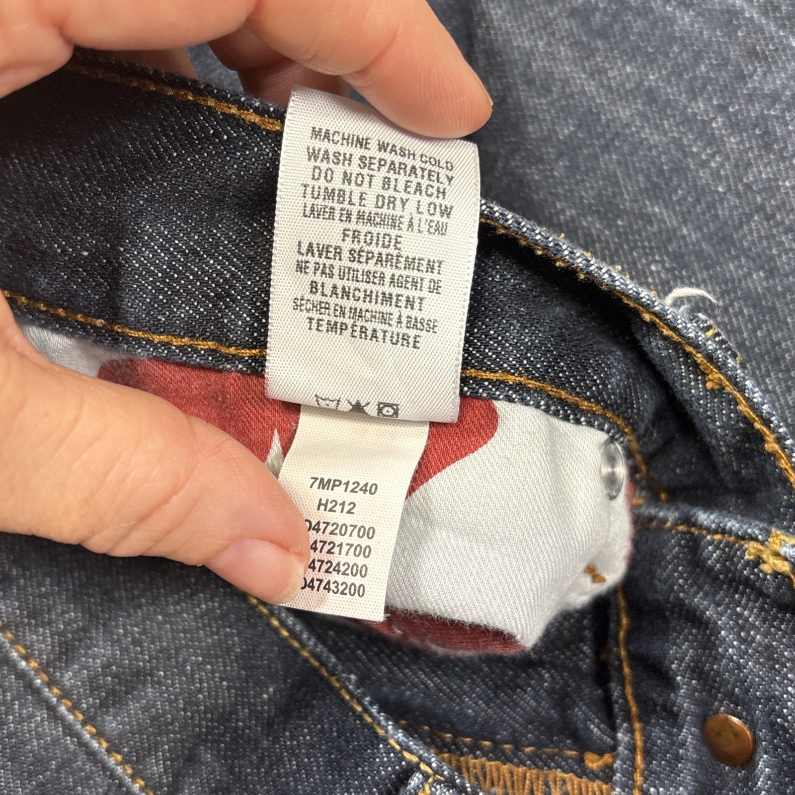 Vintage Lucky Brand Denim Jeans Men’s Size 34 100% Cotton 33x29 - View 6