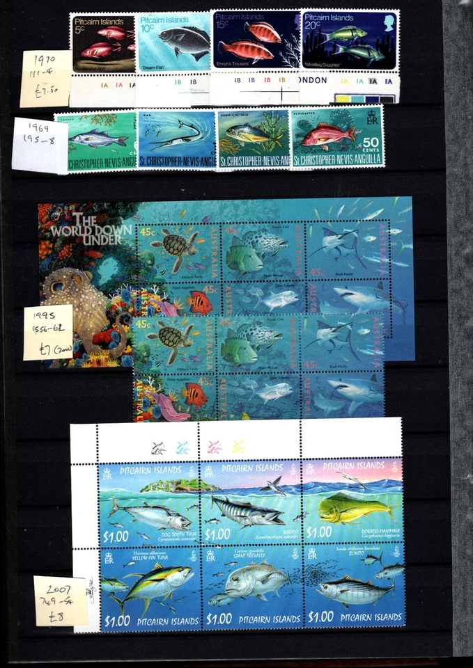 BC - Large S/B of FISH mainly sets ALL MNH (24 scans) - MUST SEE NOTES BELOW - Image 4 of 4