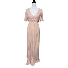 Show Me Your Mumu Emily Empire Maxi Dress Women’s Size Small Peach