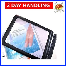 A4 Magnifier Full Page Reading Magnifier 3X Magnifying Power Large Sheet Magn...