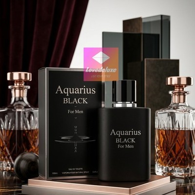 Perfume For Men 3.4oz Aquarius Black | Perfume Para Hombres de 3.4