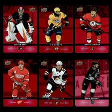2019 Upper Deck Tim Hortons Red Die Cut Lot 6 Hockey Cards Brady Tkachuk NM NHL