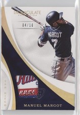 2017 Panini Immaculate Swatches Laundry Tag 4/10 Manny Margot Manuel Patch 0g4