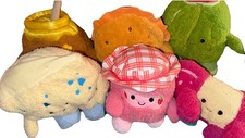 New Bum Bumz 7.5" Picnicbumz Complete Set of 6 Plush Toys