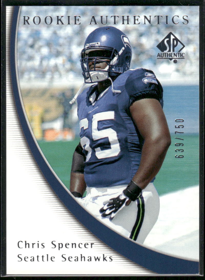Chris Spencer SP Authentic #158 Base
