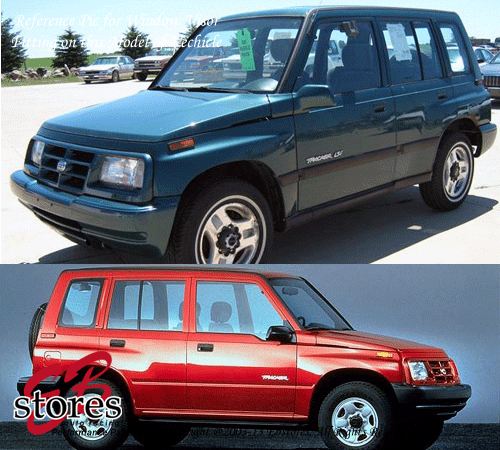 4pcs JDM Visors Rain Guard Deflector Geo Tracker 1989-1997 89-97 All Model - Picture 8 of 8