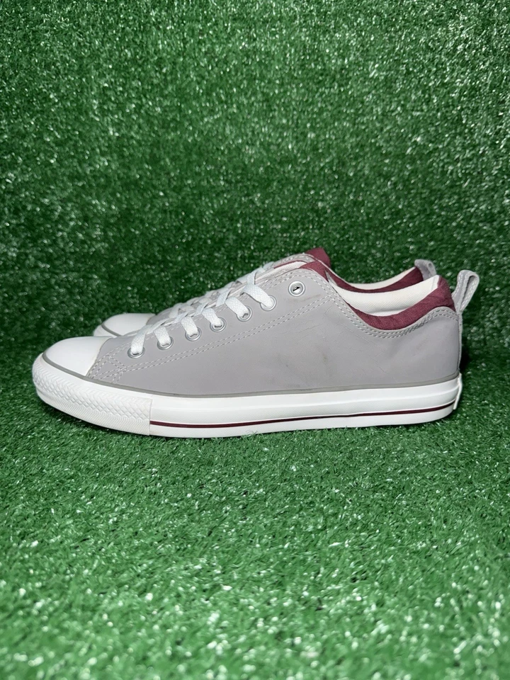 Converse CT All Star Gris Granate Cuero Hombres 9 Mujeres 11 Zapatos Informales Tenis Foto 4 de 4