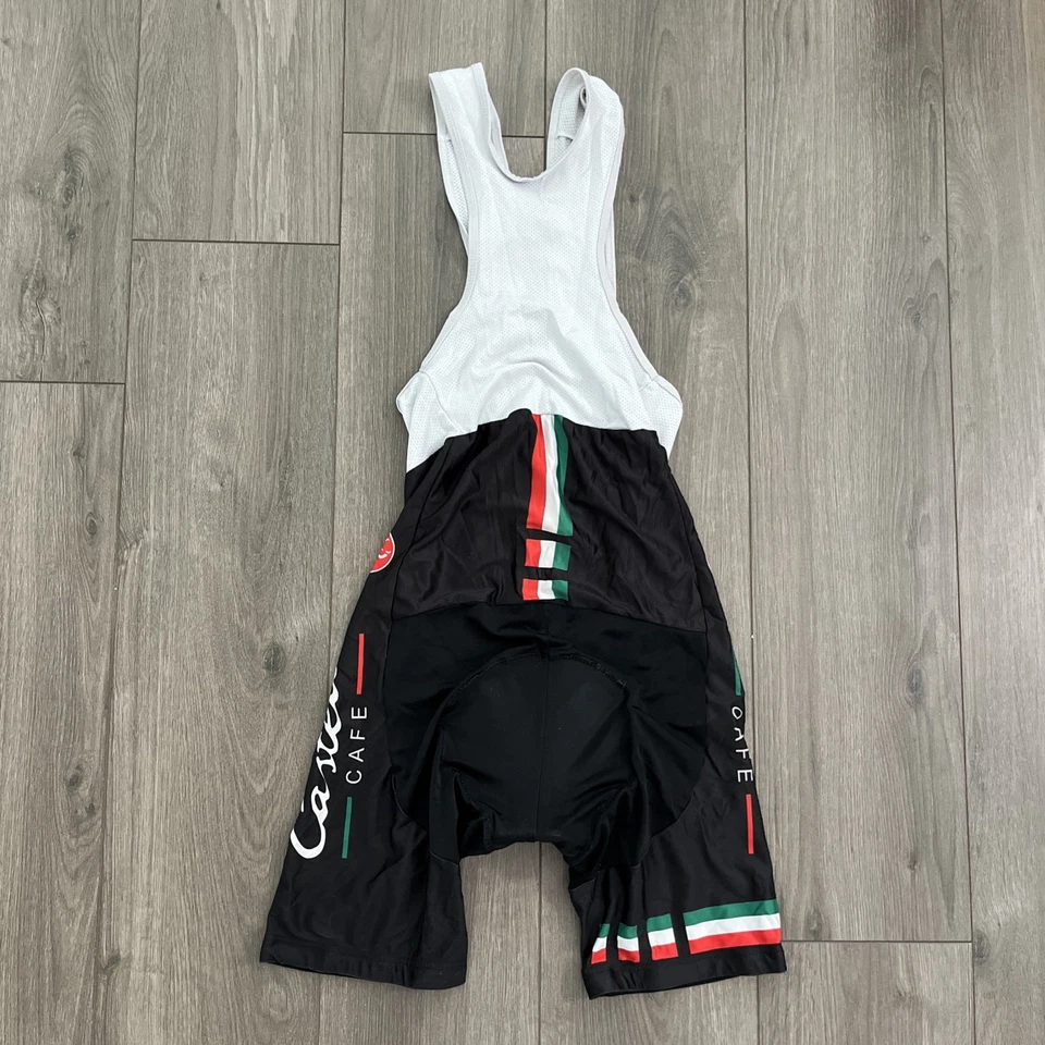 Conjunto de jersey y culotte con tirantes de ciclismo Castelli Café para hombre L negro Italia Foto 3 de 4