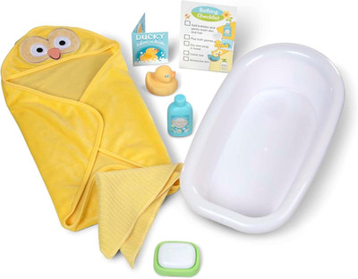 Mine to Love Deluxe Baby Care Play Set (48 Pieces   Doll + Accessories to Feed, 