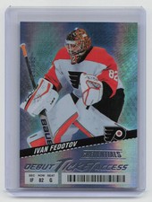 2025 Upper Deck Credentials Debut Ticket Access Ivan Fedotov #140 Rookie 423/999
