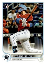 2022 Topps #611 Payton Henry Miami Marlins Rookie