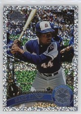 2011 Topps Legend Variation Platinum Diamond Anniversary SP Hank Aaron HOF 0ba6