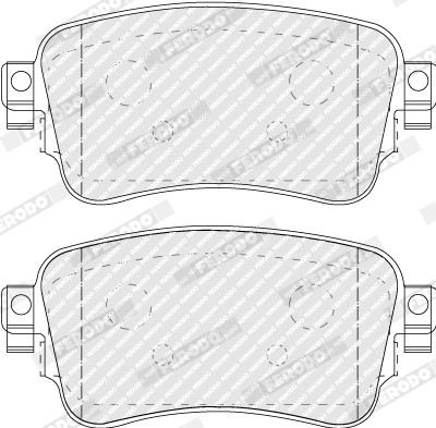 FERODO FVR5120 Bremsbelagsatz, Scheibenbremse für CITROËN,OPEL,PEUGEOT,VAUXHALL