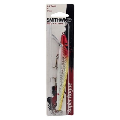 Special Smithwick Suspending Super Rogue Jr. 4-1/8'', 5/16oz Clown Jerkbait Bass