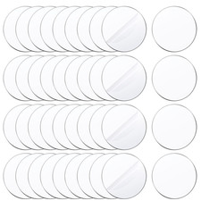 50Pcs 2 Inch round Clear Acrylic Plexiglass Sheet Disc Circle Plastic Sheet Plas