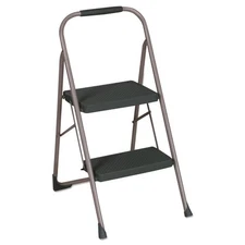 Cosco 11308PBL1E 20.5 in. Height 2-Step Big Step Folding Stool - BK/Gray New