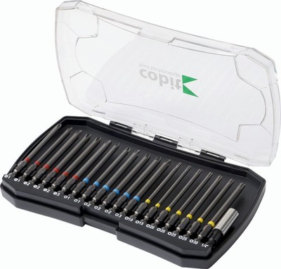 COBIT 20-tlg. Langbit Satz Bitbox L90mm lang für TORX, PZ, PH inkl. Bithalter