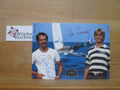 Original autographs Peter Lang Albert Batzill /// autograph signed signed