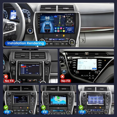 4+64G For 2015 2016 2017 Toyota Camry Apple CarPlay Car Radio Android GPS Stereo - Picture 3 of 14