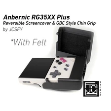 Anbernic RG35XX Plus Reversible Screen Cover GBC Style Chin Grip Felt Screen