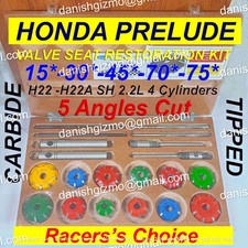 Honda Prelude 2000 Sh H22 H22a 2.2l 5 Angle Valve Seat Cutter Kit Racers Choice