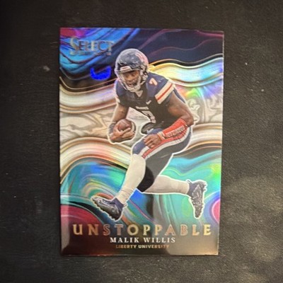 2022 Panini Select Draft Picks Unstoppable Prizm Malik Willis #US-MW Liberty