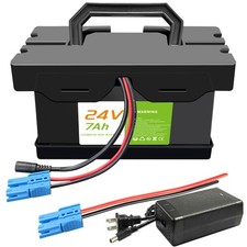 24V 7Ah/12Ah Lithium Battery for Ride-On Cars Toys and power With charger