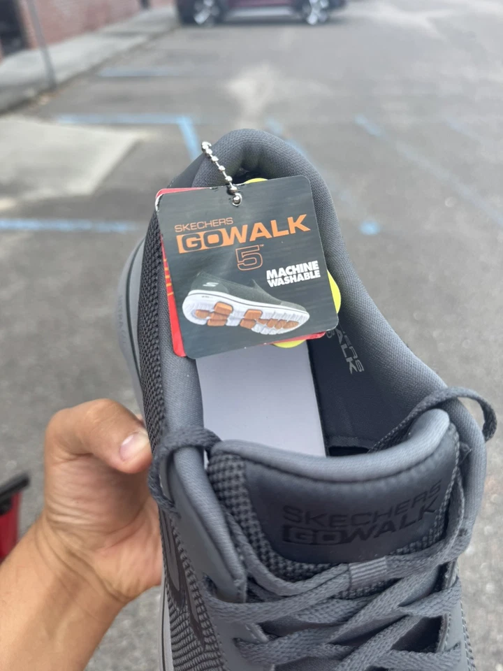 Zapatillas deportivas SKECHERS Go Walk 5 55519 carbón/negro para hombre talla 9 Foto 3 de 4