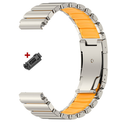 22mm Luxury Titanium Rubber Metal Band For Huawei Watch GT6 5 4 3/GT6 5 Pro 46mm