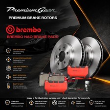 Front Premium Disc Rotors+Brembo NAO Pads 280mm for Renault Captur H5 15-19